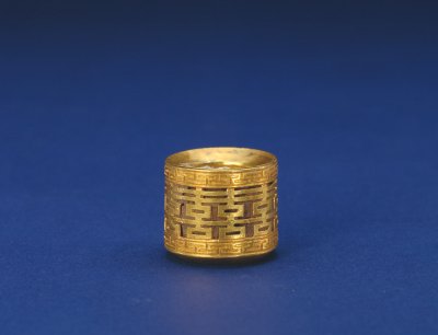 图片[1]-Double Happiness with Gold Ring-China Archive